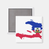 Aimant Carte du drapeau haïtien HT (Recto/Verso)