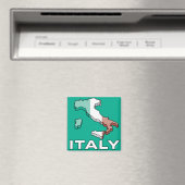 Aimant Carte du drapeau italien (In Situ (Lave-vaisselle))