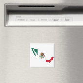 Aimant Carte du drapeau mexicain (In Situ (Lave-vaisselle))