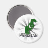Aimant Carte du drapeau pakistanais 2.0 (Recto/Verso)