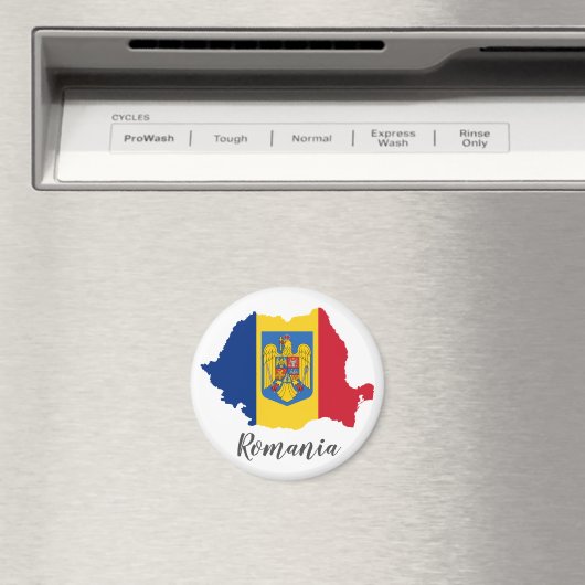 Aimant Carte du drapeau roumain (In Situ (Lave-vaisselle))