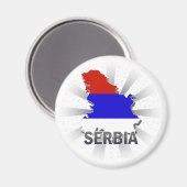 Aimant Carte du drapeau serbe 2.0 (Recto/Verso)