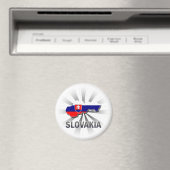 Aimant Carte du drapeau slovaque 2.0 (In Situ (Lave-vaisselle))