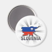 Aimant Carte du drapeau slovène 2.0 (Recto/Verso)