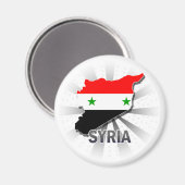Aimant Carte du drapeau syrien 2.0 (Recto/Verso)