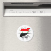 Aimant Carte du drapeau syrien 2.0 (In Situ (Lave-vaisselle))