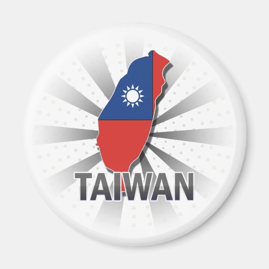 Aimant Carte du drapeau taïwanais 2.0 (Devant)