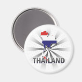 Aimant Carte du drapeau thaïlandais 2.0 (Recto/Verso)
