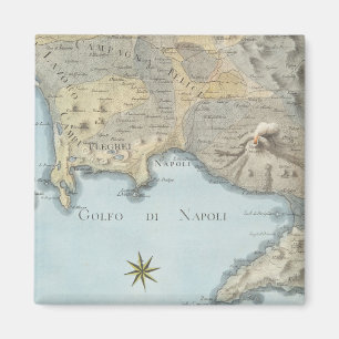 Aimant Carte du Golfe de Naples et d'abords