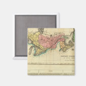 Aimant Carte Du Haut Et Du Bas-Canada (Recto/Verso)