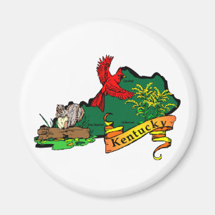 Aimant Carte du Kentucky 2