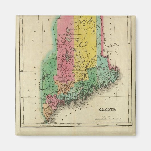 Aimant Carte Du Maine (Devant)