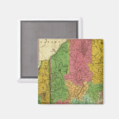 Aimant Carte du Maine, du New Hampshire et du Vermont (Recto/Verso)