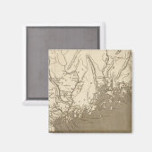 Aimant Carte du Maine par Arrowsmith (Recto/Verso)