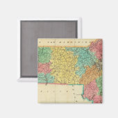 Aimant Carte Du Massachusetts (Recto/Verso)