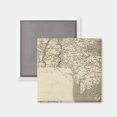 Aimant Carte du Massachusetts par Arrowsmith (Recto/Verso)