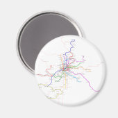 Aimant Carte du métro Espagne-Madrid (Recto/Verso)