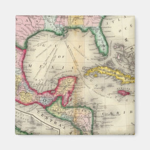 Aimant Carte Du Mexique, Amérique Centrale