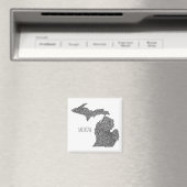 Aimant Carte du Michigan (In Situ (Lave-vaisselle))