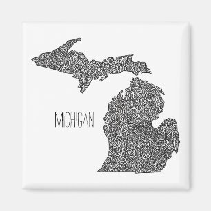 Aimant Carte du Michigan