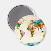 Aimant Carte du monde (Recto/Verso)