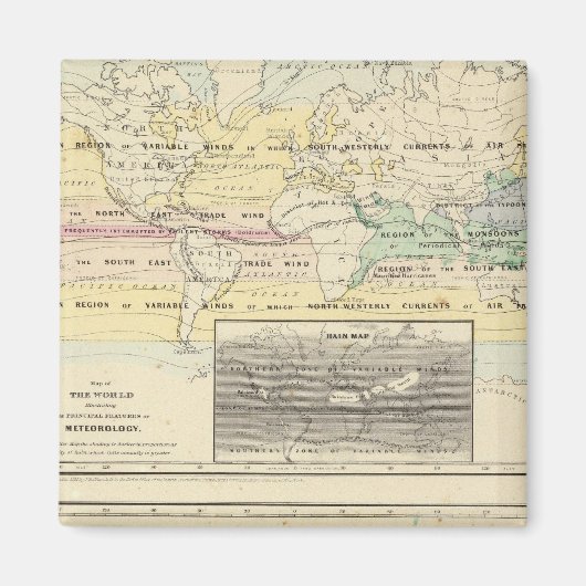 Aimant Carte du monde (Devant)