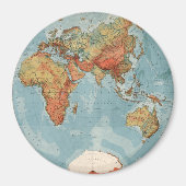 Aimant Carte du monde (Devant)
