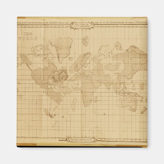 Aimant Carte du monde (Devant)