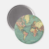 Aimant Carte du monde 1919 (Recto/Verso)