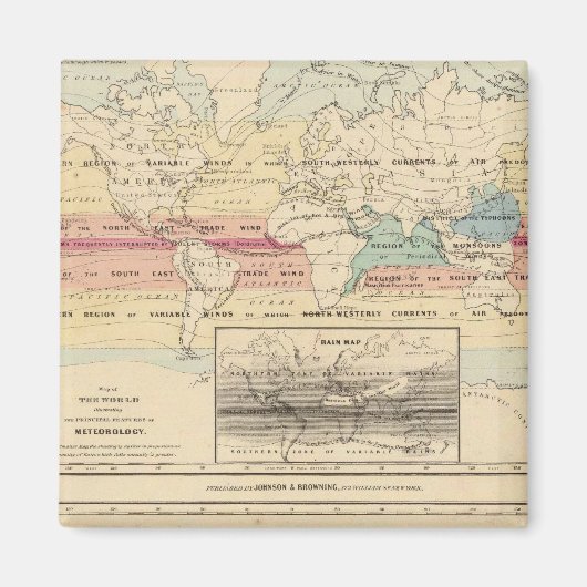 Aimant Carte du Monde 2 (Devant)
