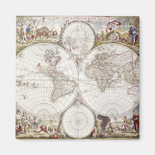 Aimant Carte du monde d'atlas Maior