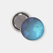 Aimant Carte du monde numérique en dégradé de points (Recto/Verso)