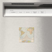 Aimant Carte du monde W, E Halbkugel (In Situ (Lave-vaisselle))