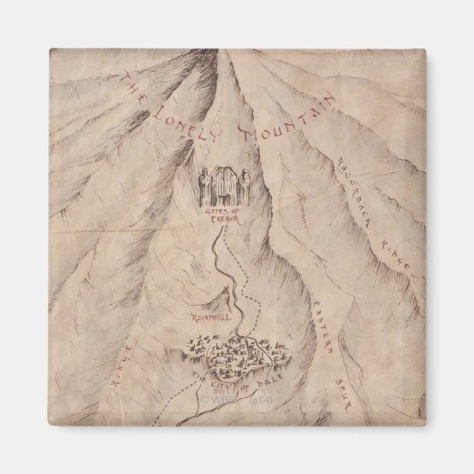 Aimant Carte du mont Lonley (Devant)