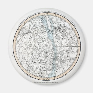 Aimant Carte du plat XXVIII d'hémisphère sud