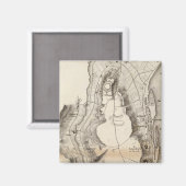 Aimant Carte du Plateau Saint-Pierre Atlas (Recto/Verso)