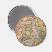 Aimant Carte du Pôle Nord antique (Recto/Verso)