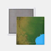 Aimant Carte du Texas (Recto/Verso)