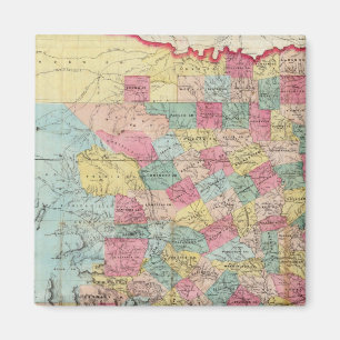 Aimant Carte du Texas de Cordova