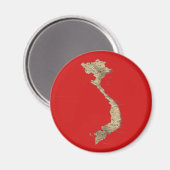 Aimant Carte du Vietnam (Recto/Verso)