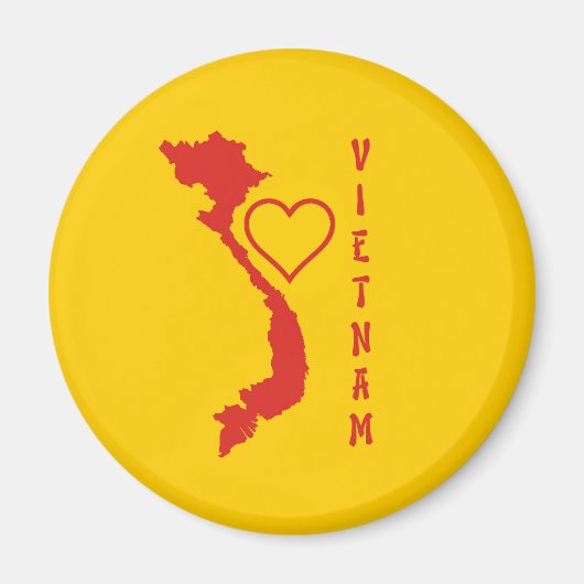 Aimant Carte du Vietnam (Devant)