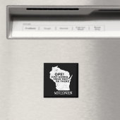 Aimant Carte du Wisconsin Ope Sneak Passé Ya There Citati (In Situ (Lave-vaisselle))