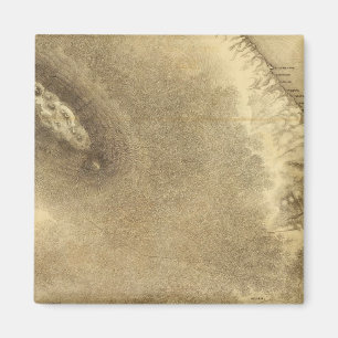 Aimant Carte d'une partie de l'île d'Hawaï