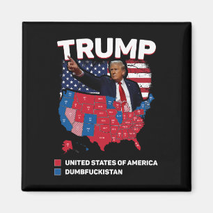 Aimant Carte Électorale 2024 Etats-Unis D'Amérique Dumbis