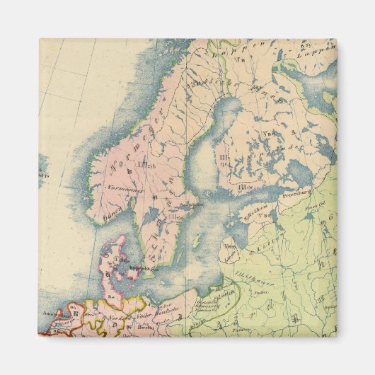 Aimant Carte ethnographique de l'Europe (Devant)