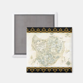 Aimant Carte étiquetée de Trino (Recto/Verso)