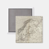 Aimant Carte Europe non colorée (Recto/Verso)