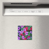 Aimant Carte florale élégante (3) (In Situ (Lave-vaisselle))