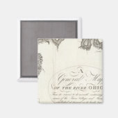 Aimant Carte Générale De La Rivière Ohio (Recto/Verso)