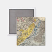 Aimant Carte géologique d'Édimbourg (Recto/Verso)